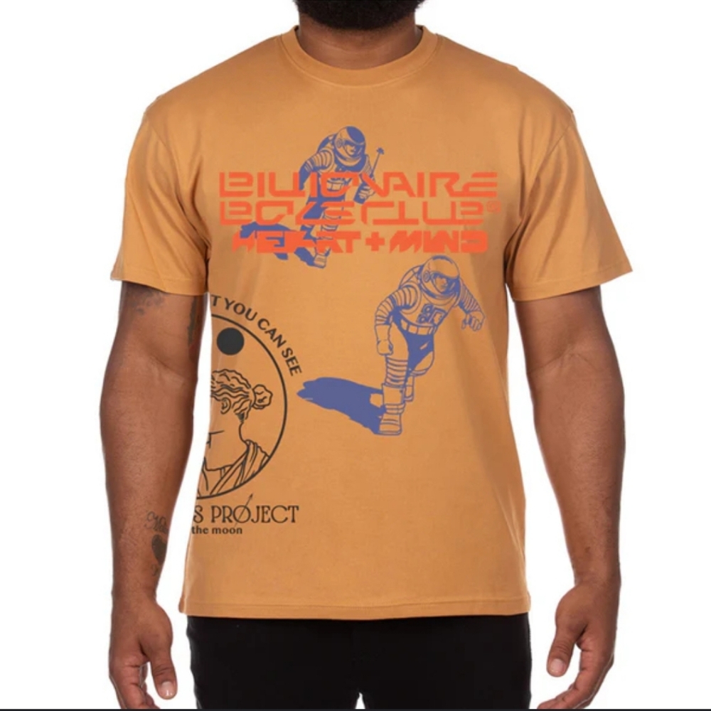 Billionaires Boys NWT Club HUMAN SS TEE Size M Cinnamon